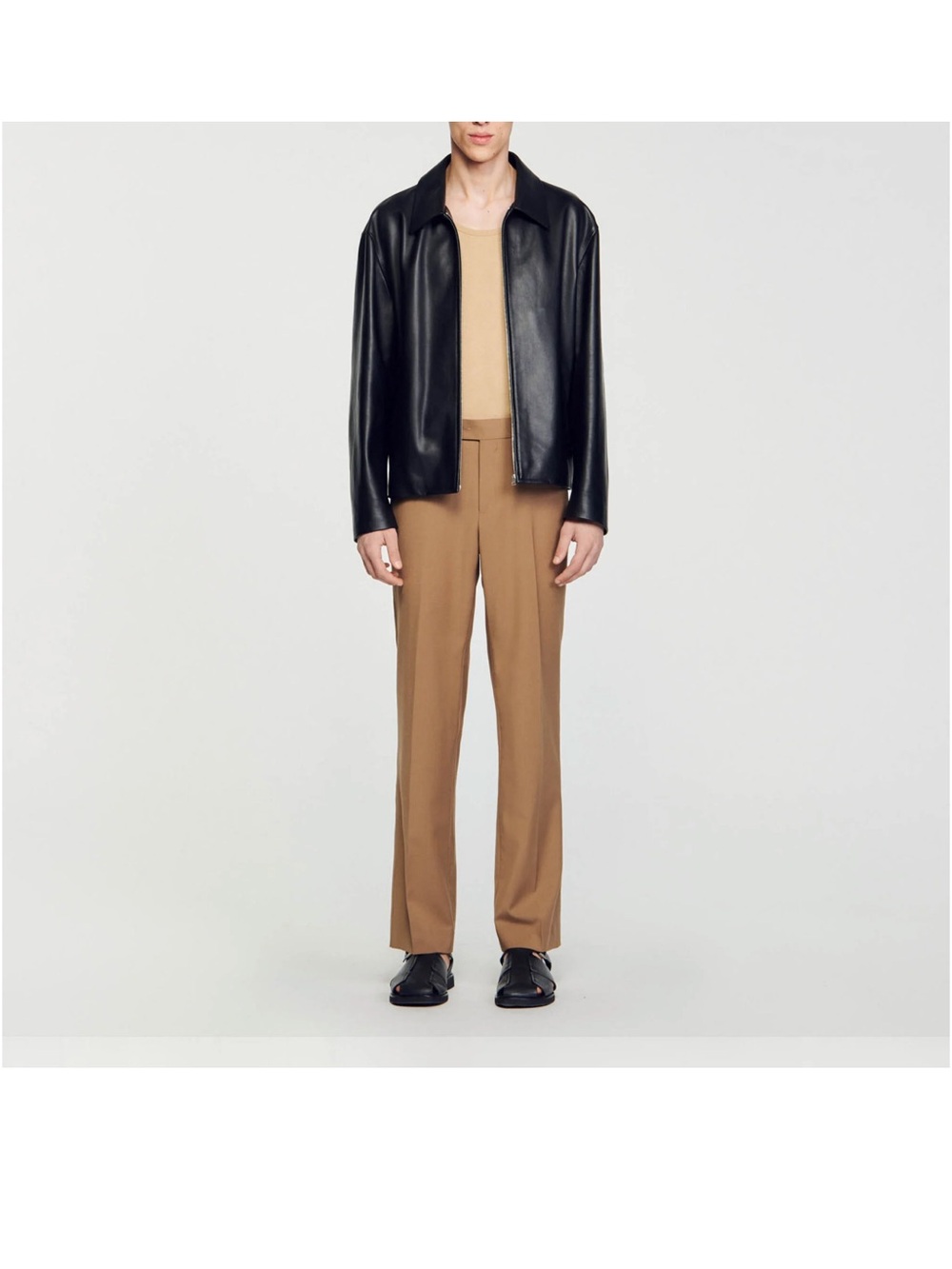 NWT Sandro Lambskin Jacket